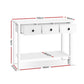 Hallway Console Table Hall Side Entry 3 Drawers Display White Desk Furniture