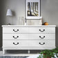 Cardiff Queen Bedroom Suite 5 Piece 1x Queen Mattress, 1x Queen Gas Lift Bed Frame, 1x Set of 2 Bedside Table and 1x White Tallboy