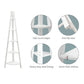 Artiss Bookshelf Corner Shelf 5 Tiers - Cane White
