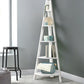 Artiss Bookshelf Corner Shelf 5 Tiers - Cane White