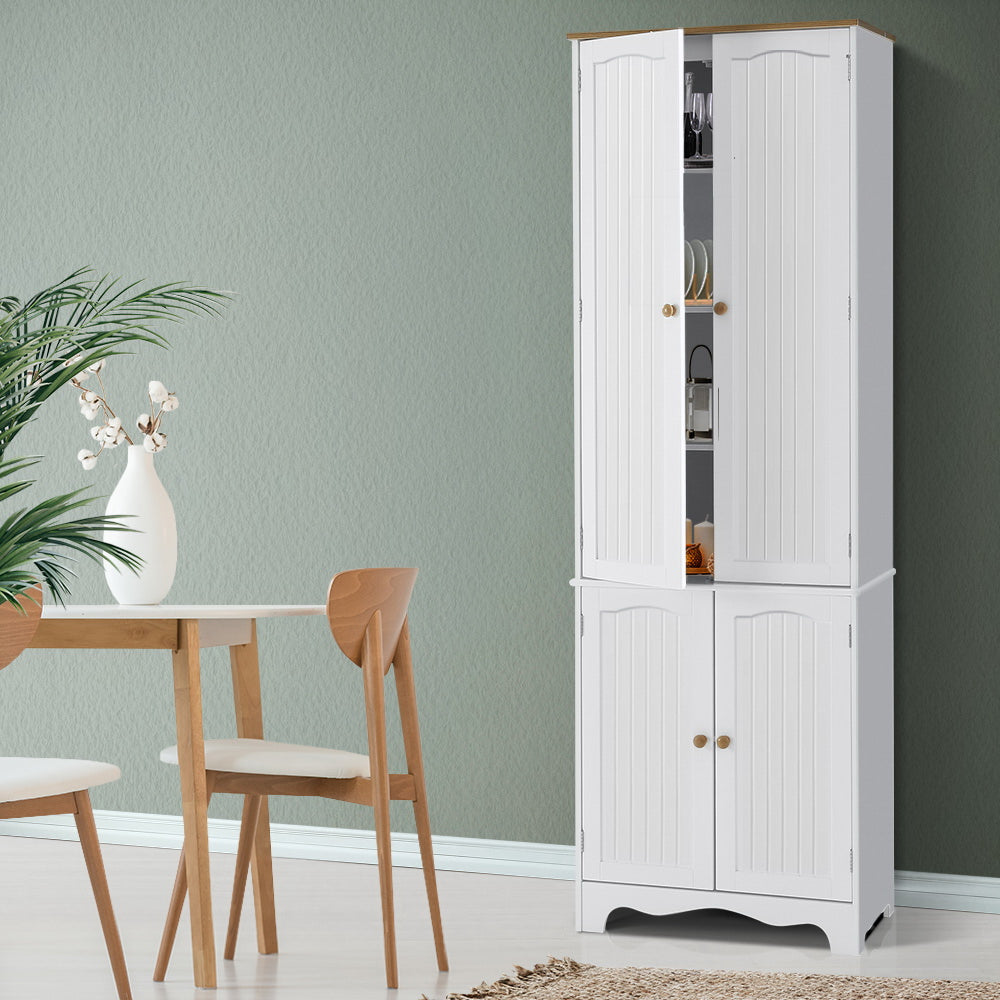 Lysander Wooden Buffet Sideboard 4 Doors - White