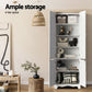 Set of 2 Lysander Buffet Sideboard Pantry Cabinet Cupboard 6-Tiers Storage Shelves - White