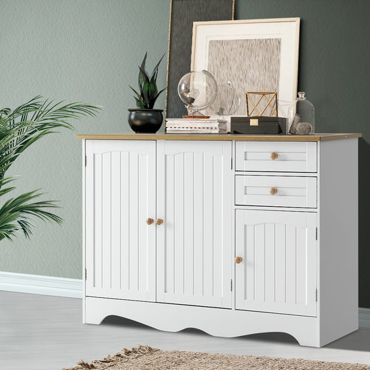 Lysander Wooden Buffet Sideboard 3 Doors - White