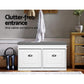 Artiss Shoe Rack Cabinet Bench 8 Pairs White