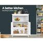 Draven Wooden Buffet Sideboard - White