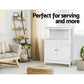 Draven Wooden Buffet Sideboard - White