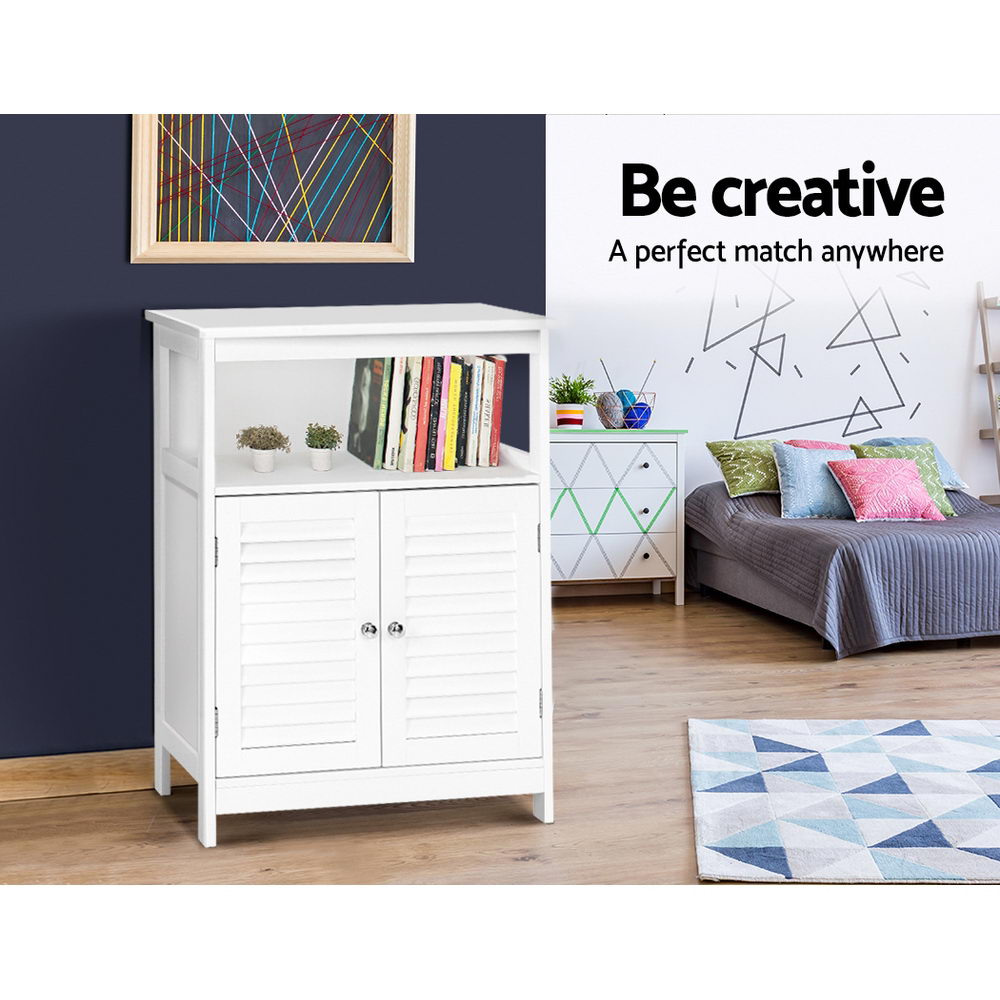Draven Wooden Buffet Sideboard - White