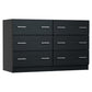 Artiss 6 Chest of Drawers - Black