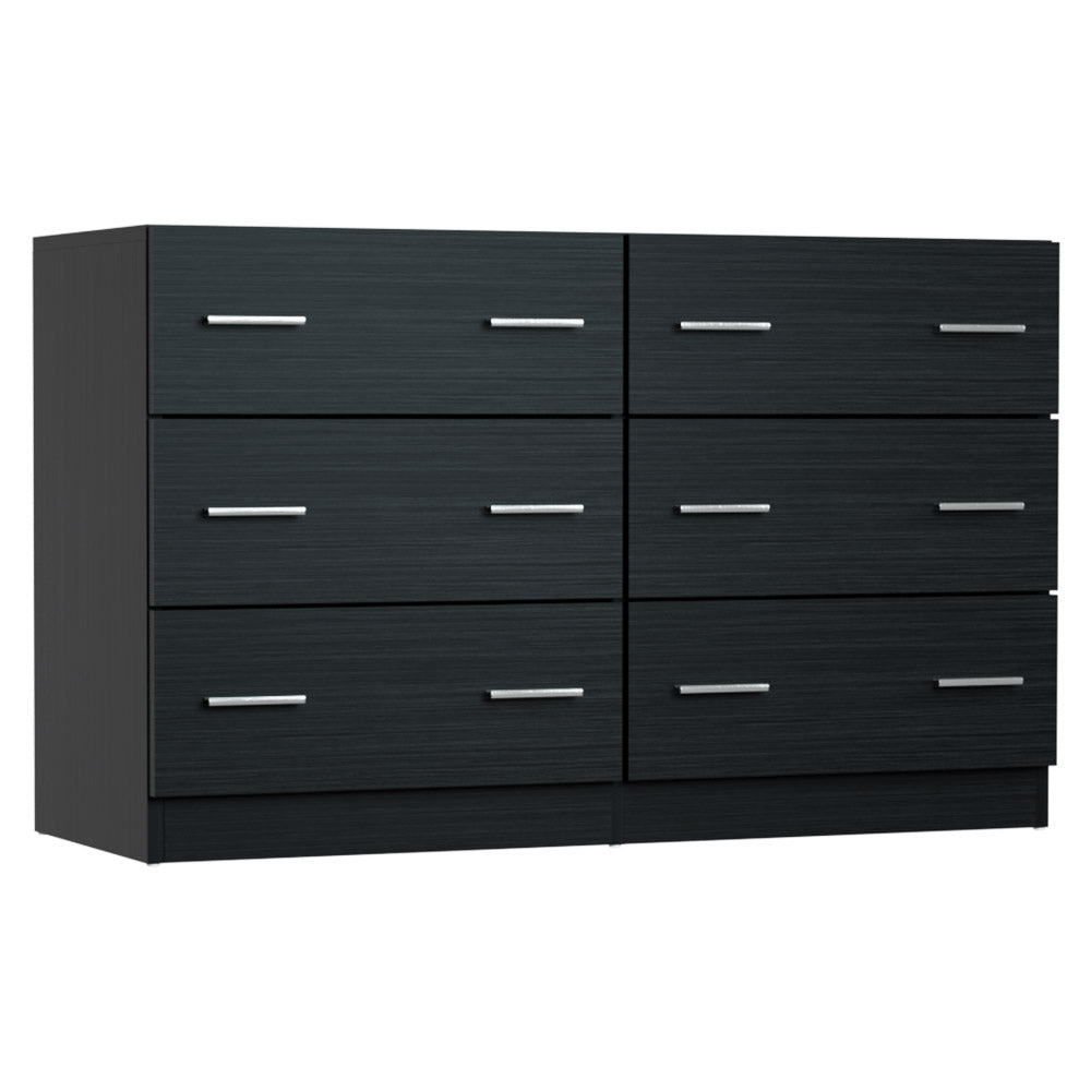 Artiss 6 Chest of Drawers - Black