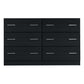 Artiss 6 Chest of Drawers - Black