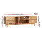 Inez 180cm Entertainment Unit Stand TV Cabinet Storage Drawer Shelf - Wood