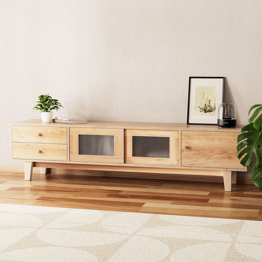 Aaron 180cm TV Cabinet Entertainment Unit Stand Storage Drawer - Pine