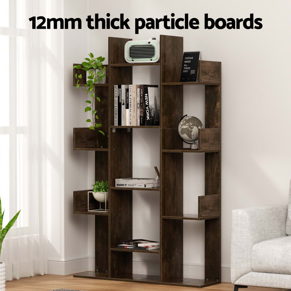 Artiss Tree-Shaped Bookshelf Romi Walnut