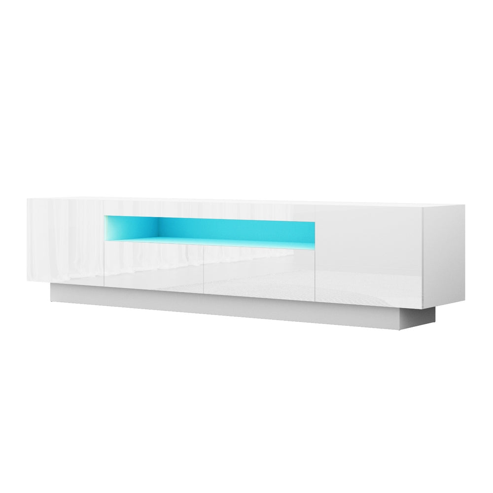 Thessaly 180cm TV Unit Entertainment Unit Storage Drawer RGB LED - White