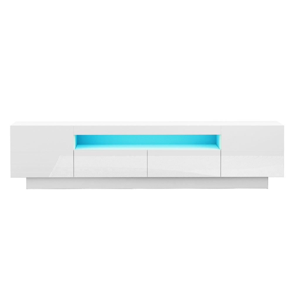 Thessaly 180cm TV Unit Entertainment Unit Storage Drawer RGB LED - White