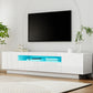 Thessaly 180cm TV Unit Entertainment Unit Storage Drawer RGB LED - White