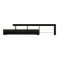 Trina 215cm TV Cabinet Entertainment Unit Stand RGB LED Gloss Furniture - Black