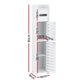 Bathroom Storage Cabinet 3-Tier Slim Toilet Paper Holder Organizer White