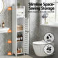 Bathroom Storage Cabinet 3-Tier Slim Toilet Paper Holder Organizer White