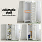 Bathroom Storage Cabinet 3-Tier Slim Toilet Paper Holder Organizer White