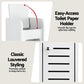 Bathroom Storage Cabinet 3-Tier Slim Toilet Paper Holder Organizer White