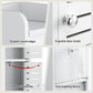 Bathroom Storage Cabinet 3-Tier Slim Toilet Paper Holder Organizer White
