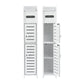 Set of 2 Bathroom Storage Cabinet 3-Tier Toilet Paper Holder Organizer White