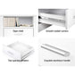 Set of 2 Eustache Bedside Tables with Shelf with 2 Drawers - White