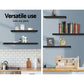 3-piece Floating Wall Shelves - Black