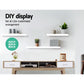 3-piece Floating Wall Shelves - White
