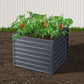 Set of 2 Garden Bed 100x100x77cm Planter Box Raised Container Galvanised