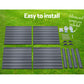 Set of 2 Garden Bed 100x100x77cm Planter Box Raised Container Galvanised