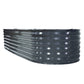 Garden Bed 240x80x42cm Oval Planter Box Raised Container Galvanised
