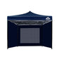 Instahut Gazebo Pop Up Marquee 3x3 Folding Tent Gazebos Camping 500D Oxford Navy