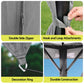 Instahut Gazebo 3x3m Canopy Outdoor Steel Frame Patio Tent Curtains Marquee Grey