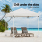 Instahut Gazebo 2x2m Outdoor Patio Garden Marquee Shade w/ Base Pods White