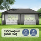Instahut Gazebo 3x6m Pop Up Marquee Wedding Party Outdoor Camping Canopy Grey