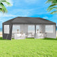 Instahut Gazebo 3x6m Pop Up Marquee Wedding Party Outdoor Camping Canopy Grey