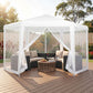 Instahut Gazebo 2x2m Marquee Wedding Party Tent Outdoor Camping Mesh Wall Canopy Shade Gazebos Navy