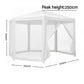 Instahut Gazebo 2x2m Marquee Wedding Party Tent Outdoor Camping Mesh Wall Canopy Shade Gazebos Navy