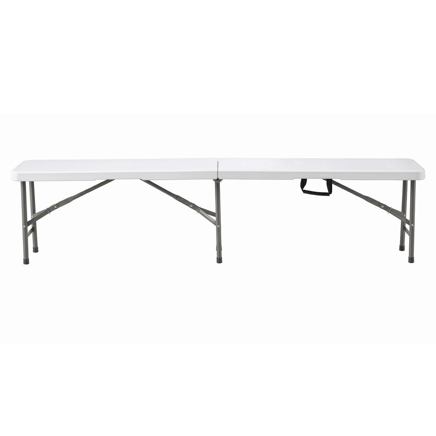 Folding Table 180cm Trestle HDPE Fold In Half - White