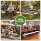 Folding Table 180cm Trestle HDPE Fold In Half - White