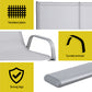 Garden Bench Seat Steel Outdoor Patio Park Lounge Backyard Chair Grey