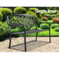 Calliope Outdoor Garden Bench - Black