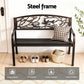 Merrick Outdoor Bench Seat Garden Steel Outdoor Furniture 3 Seater Park Bronze