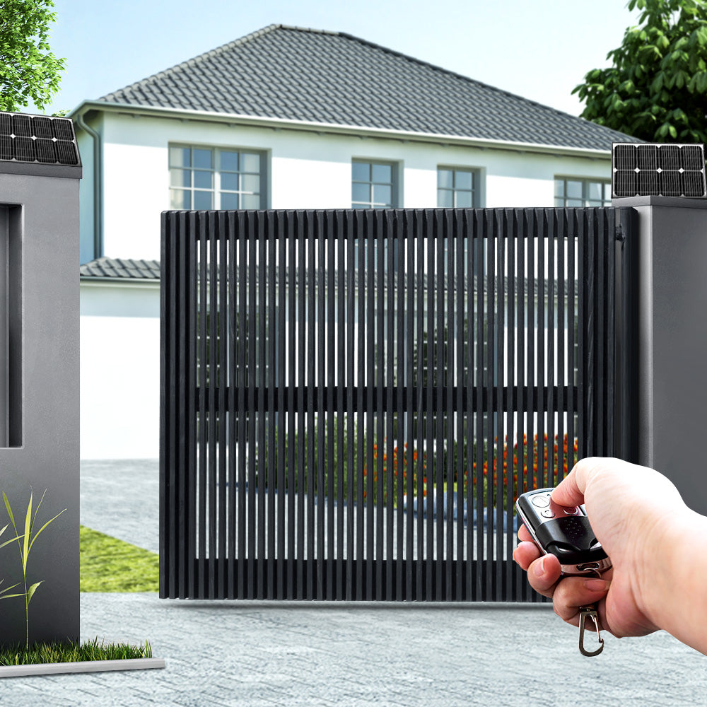 40W Swing Gate Opener Auto Solar Power Electric Remote Control 600KG