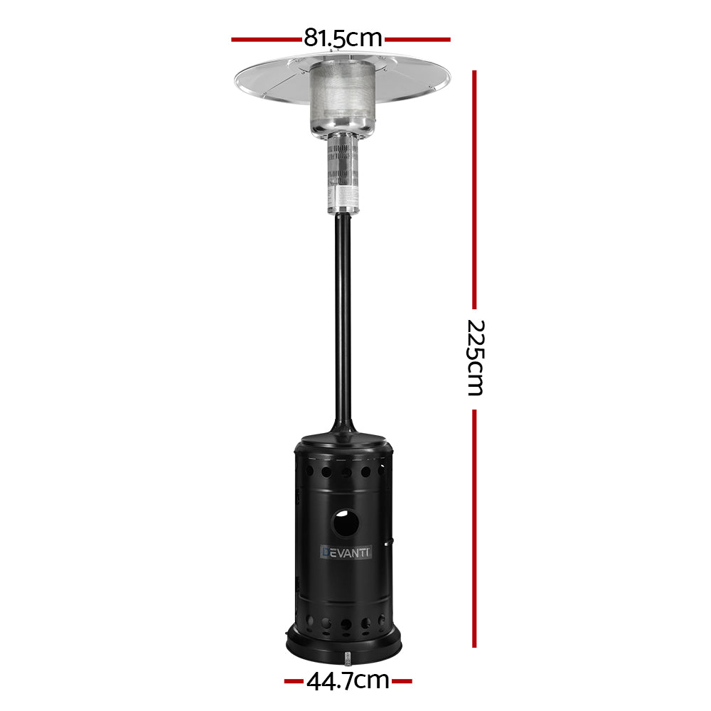 13.5kw Outdoor Gas Patio Heater - Black