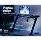 Artiss Gaming Desk Computer Desks LED Light 120cm