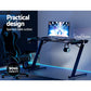 Artiss Gaming Desk Computer Desks LED Light 140cm