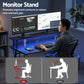 Artiss Gaming Desk with LED Lights Computer Desk Table with Monitor Shelf Power 120cm